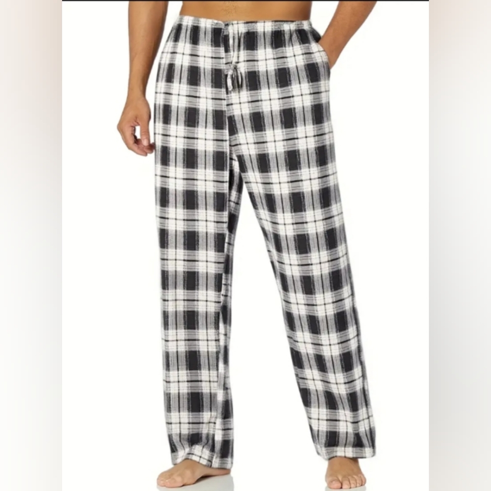 Black and White Plaid Pajama Pants
